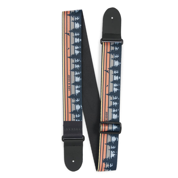 life is good Martin Guitar x Life is Good Mountain Landscape Guitar Strap