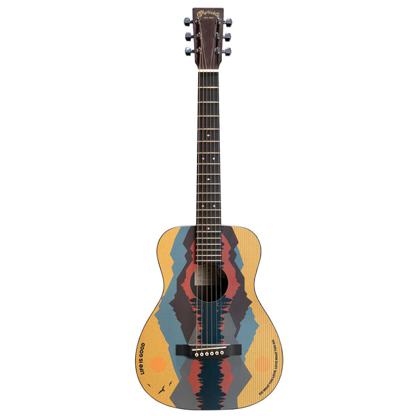 life is good Martin Guitar x Life is Good Mountain Landscape LX1 Acoustic Guitar
