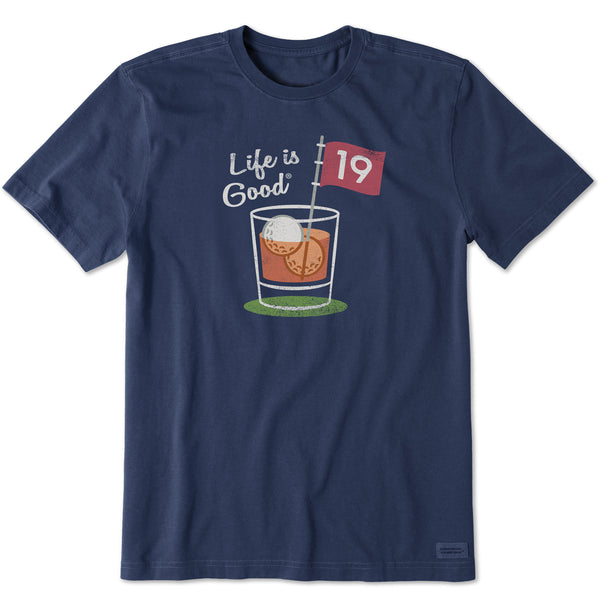 Life Is Good Men's 19th Hole Cocktail Short Sleeve Tee