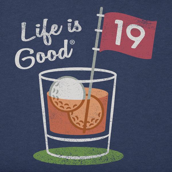 Life Is Good Men's 19th Hole Cocktail Short Sleeve Tee