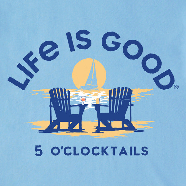 Life Is Good Men's 5 O'Clocktails Adirondack Short Sleeve Tee