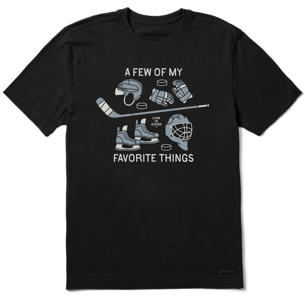 Life Is Good Men's A Few Of My Favorite Hockey Things Short Sleeve Tee
