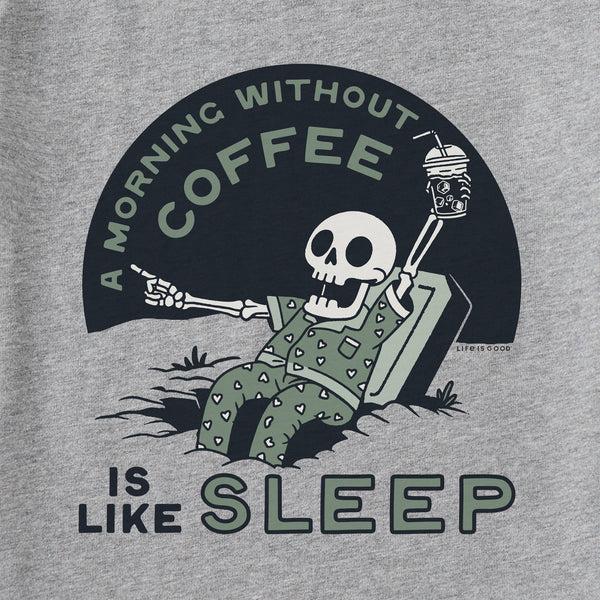 Life Is Good Men's A Morning Without Coffee Is Like Sleep Short Sleeve Tee