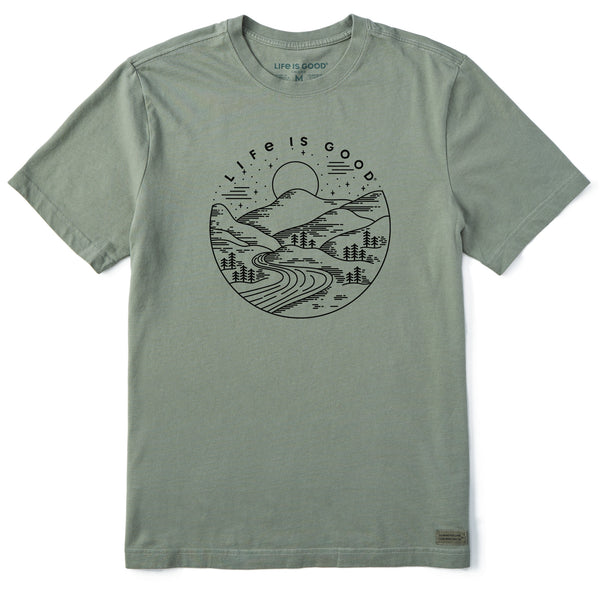 life is good Men's A Pleasant Hillside Short Sleeve Tee