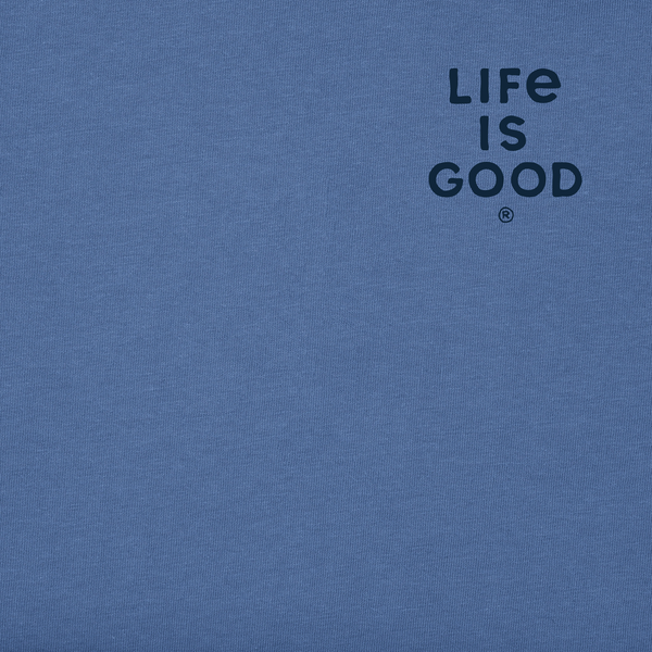 Life Is Good Men's A River Runs Through It Long Sleeve Crusher Tee