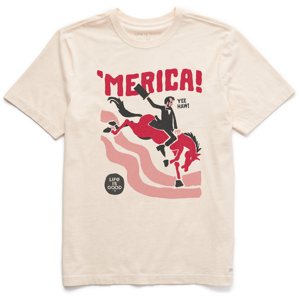 life is good Men's Abemerica Short Sleeve Crusher Tee