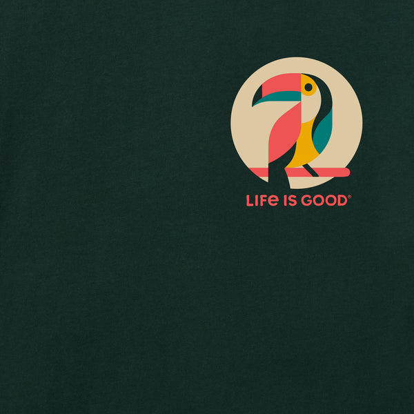 Life Is Good Men's Abstract Toucan Short Sleeve Crusher Tee