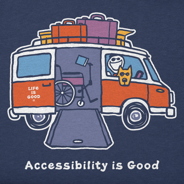 Life Is Good Men's Accessibility Is Good Short Sleeve Tee