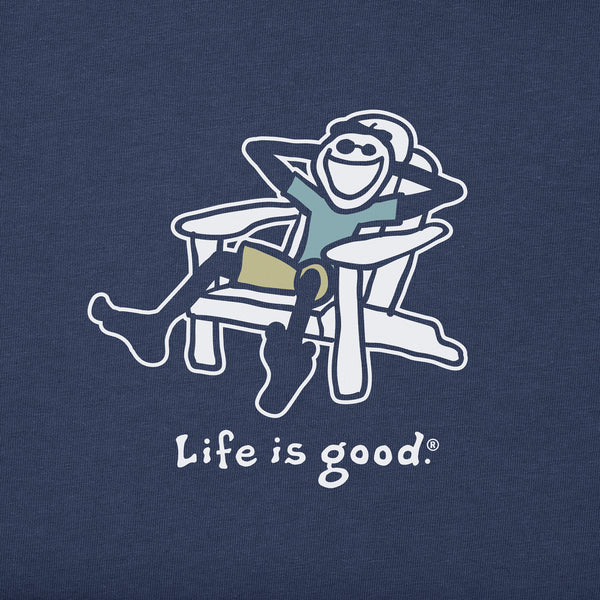 Life Is Good Men's Adirondack Jake Chill Simply True Fleece Crew