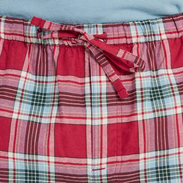 Life Is Good Men's Adirondack Red Holiday Plaid Classic Sleep Pant