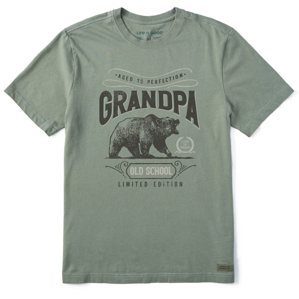 Life Is Good Men's Aged To Perfection Grandpa Short Sleeve Tee