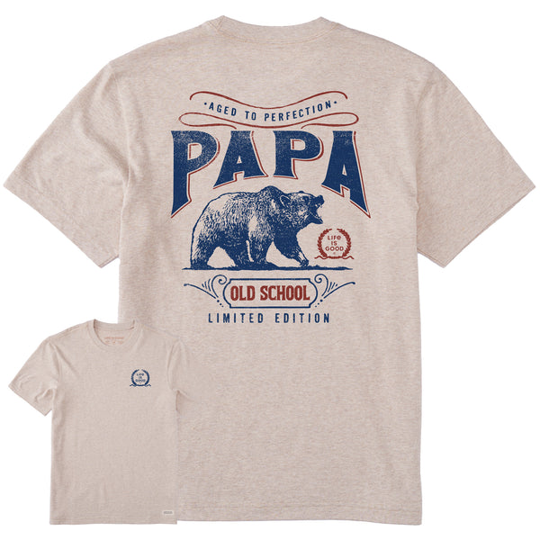 life is good Men's Aged to Perfection Papa Short Sleeve Tee