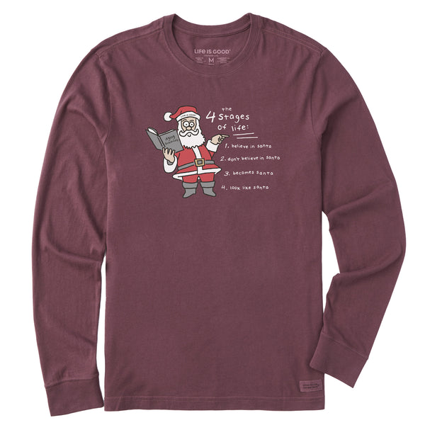 life is good Men's Aging Gracefully Long Sleeve Crusher Tee