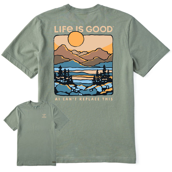 life is good Men's AI Can't Replace This Short Sleeve Tee