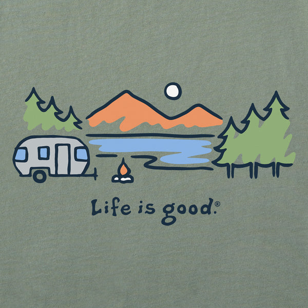 Life Is Good Men's Airstream Lakeside Short Sleeve Crusher Tee