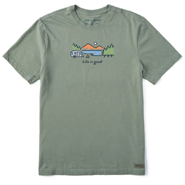 life is good Men's Airstream Lakeside Short Sleeve Crusher Tee
