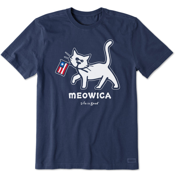 life is good Men's Al Meowica Short Sleeve Crusher Tee