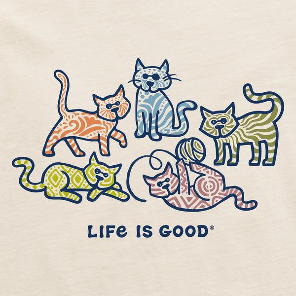 Life Is Good Men's Al's W Patterns Short Sleeve Crusher Tee