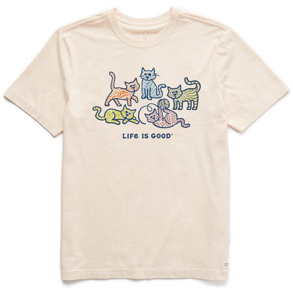 life is good Men's Al's w Patterns Short Sleeve Crusher Tee