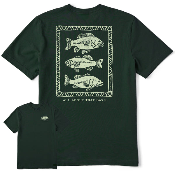 life is good Men's All About That Bass Short Sleeve Crusher Tee
