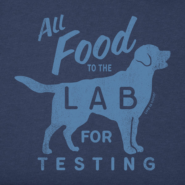 Life Is Good Men's All Food To The Lab For Testing Short Sleeve Tee