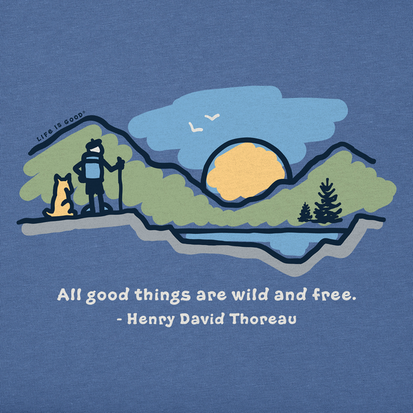 Life Is Good Men's All Good Things Are Wild U0026 Free Short Sleeve Tee