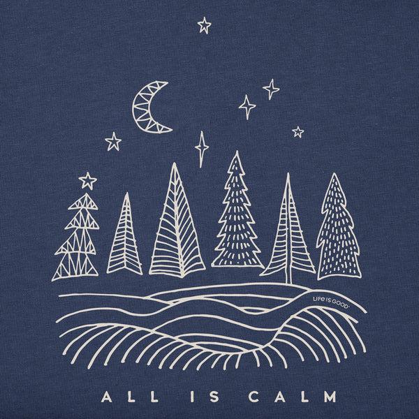 Life Is Good Men's All Is Calm Landscape Long Sleeve Crusher Tee
