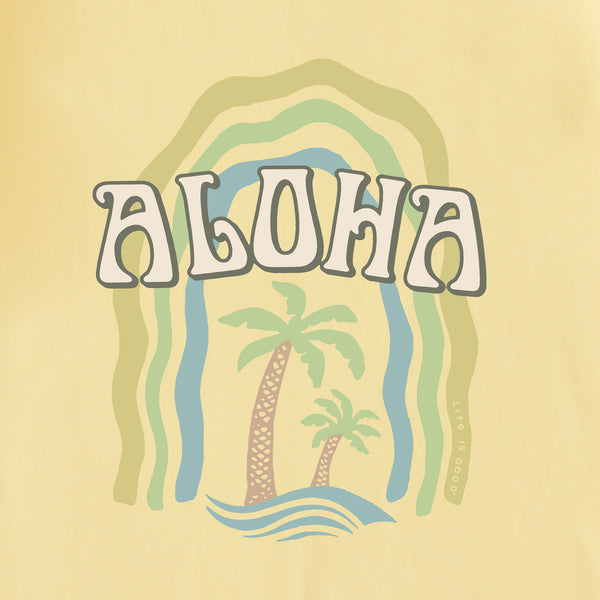 Life Is Good Men's Aloha Palms Short Sleeve Crusher-LITE Tee