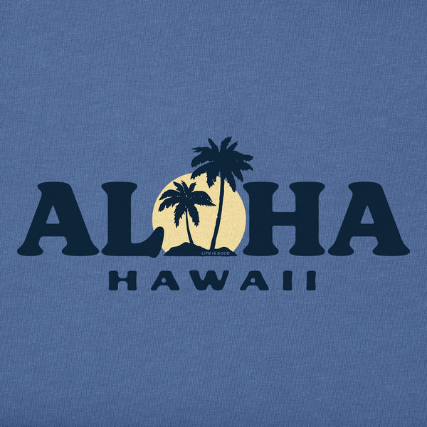 Life Is Good Men's Aloha Sunset Hawaii Short Sleeve Crusher Tee