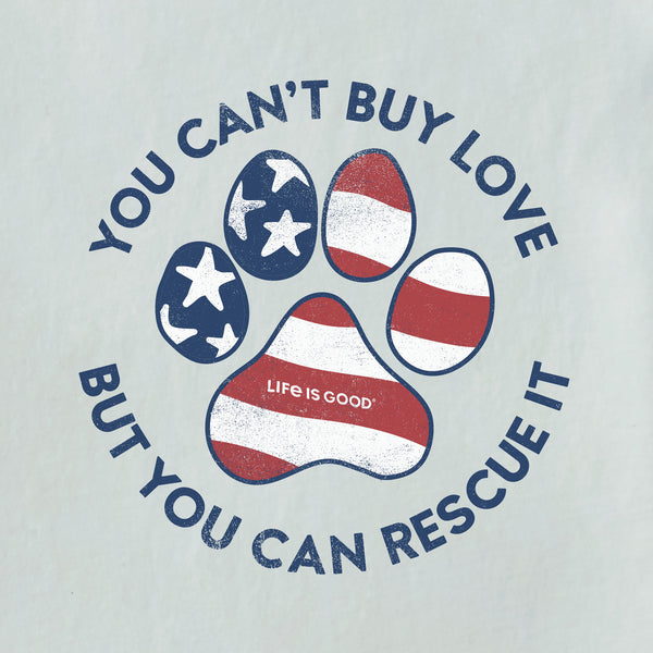 Life Is Good Men's Americana Rescue Paw Long Sleeve Crusher Tee
