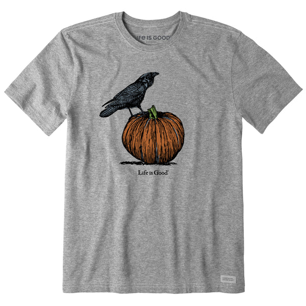 life is good Men's Antique Raven u0026 Pumpkin Short Sleeve Crusher Tee