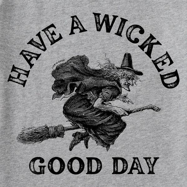 Life Is Good Men's Antique Wicked Good Day Witch Short Sleeve Crusher Tee