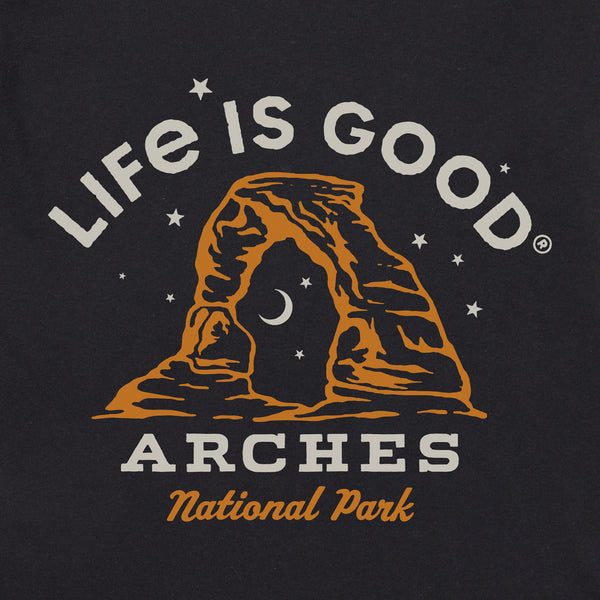 Life Is Good Men's Arches National Park Hand Drawn Short Sleeve Crusher Tee