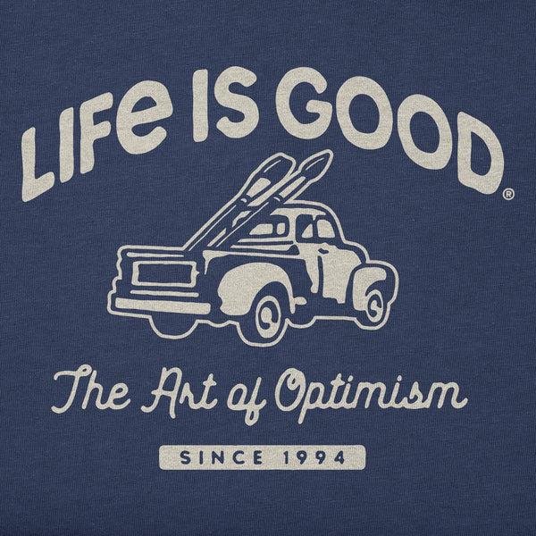Life Is Good Men's Art Of Optimism Truck Short Sleeve Crusher-LITE Tee