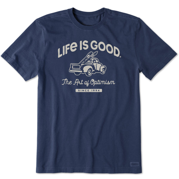 life is good Men's Art of Optimism Truck Short Sleeve Crusher-LITE Tee