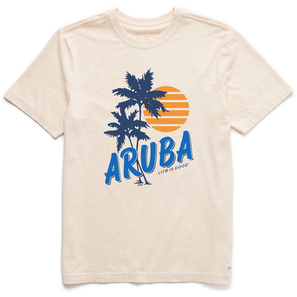life is good Men's Aruba Palms Short Sleeve Crusher Tee