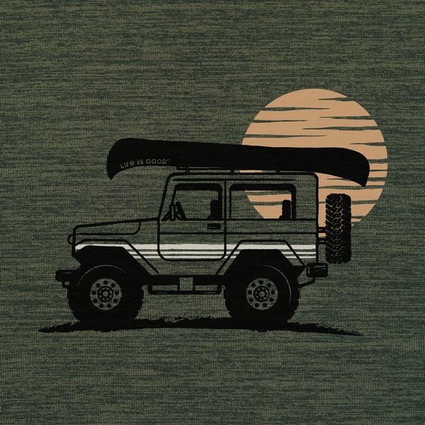 Life Is Good Men's ATV Canoe Long Sleeve Sun Crusher Hoodie