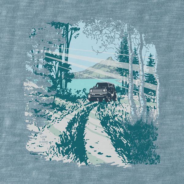 Life Is Good Men's ATV In The Woods Textured Slub Hoodie