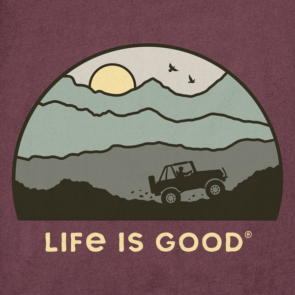 Life Is Good Men's ATV Sunset Short Sleeve Crusher Tee