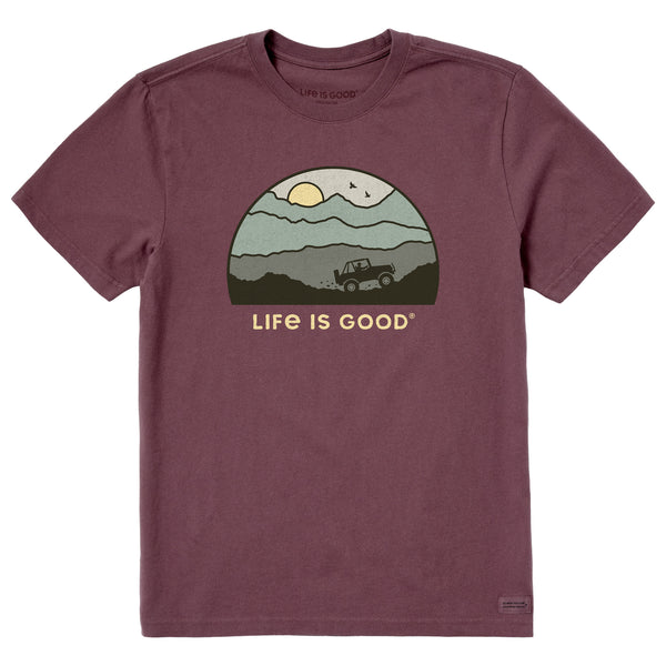 life is good Men's ATV Sunset Short Sleeve Crusher Tee
