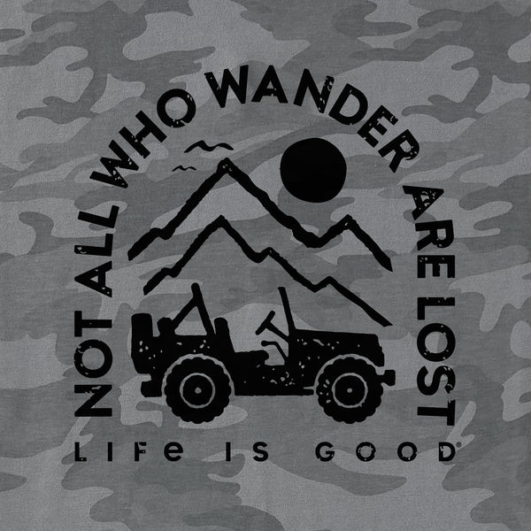 Life Is Good Men's ATV Wander Short Sleeve Allover Printed Crusher Tee