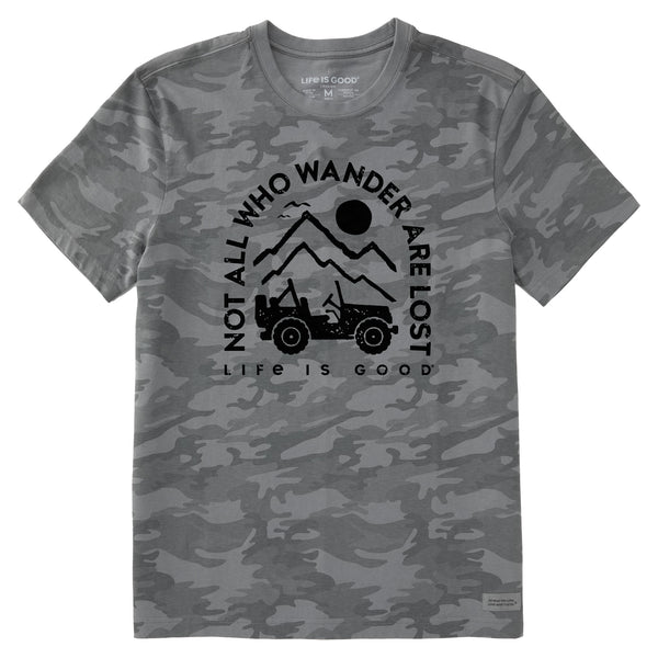 life is good Men's ATV Wander Short Sleeve Allover Printed Crusher Tee