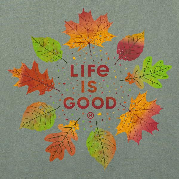 Life Is Good Men's Autumn Circle Long Sleeve Crusher Tee