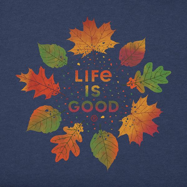 Life Is Good Men's Autumn Circle Long Sleeve Crusher Tee