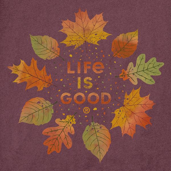 Life Is Good Men's Autumn Circle Short Sleeve Crusher Tee