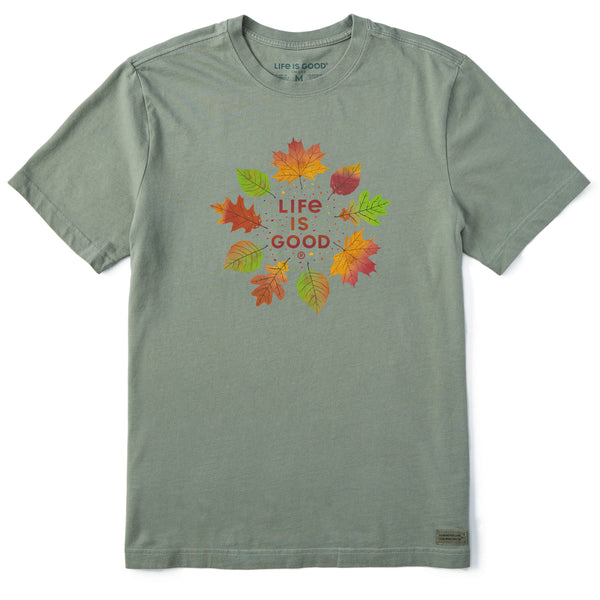Life Is Good Men's Autumn Circle Short Sleeve Crusher Tee