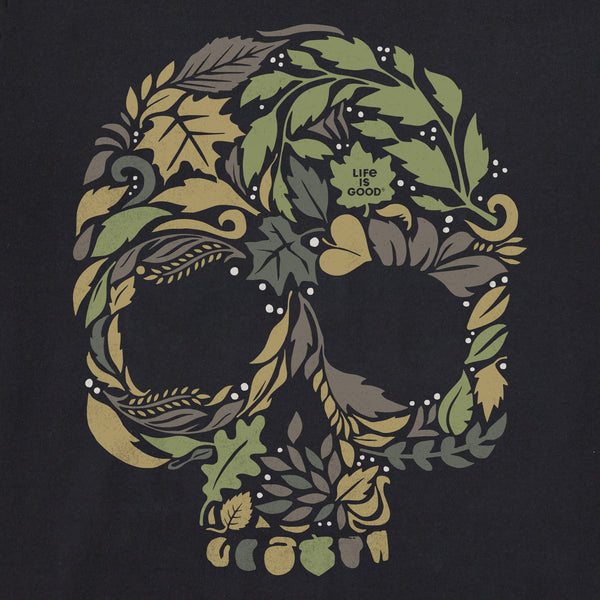 Life Is Good Men's Autumn Skull Long Sleeve Crusher Tee