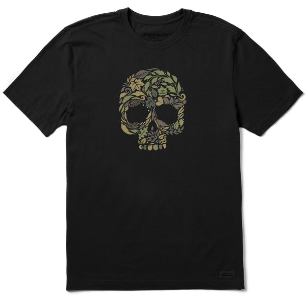 life is good Men's Autumn Skull Short Sleeve Crusher Tee