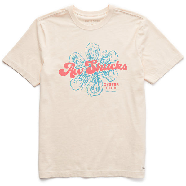 life is good Men's Aw Shucks Oyster Club Short Sleeve Crusher Tee