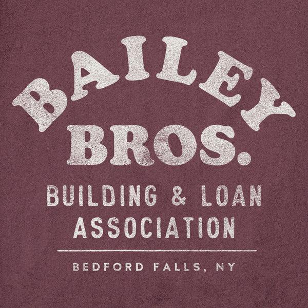 Life Is Good Men's Bailey Bros. Building U0026 Loan Assoc. Short Sleeve Crusher Tee